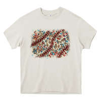 Cream Baseball leopard glitter background Heavy Core Tee - HowdyJamesFarm