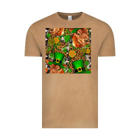St Patricks  Cow With Candy Vintage Tee | Teevron