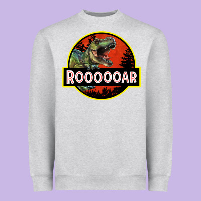 T Rex Roaring Heavyweight Sweatshirt Designed By Ranaportraitstore