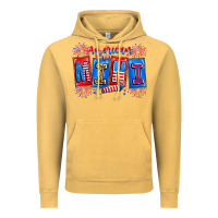 Vintage Mustard american mini Vintage Hoodie - CowhideDigitalArt