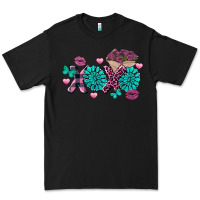 Black Xoxo Valentine's Day turquoise gemstone Premium Tee - FaDigitalArtStudio