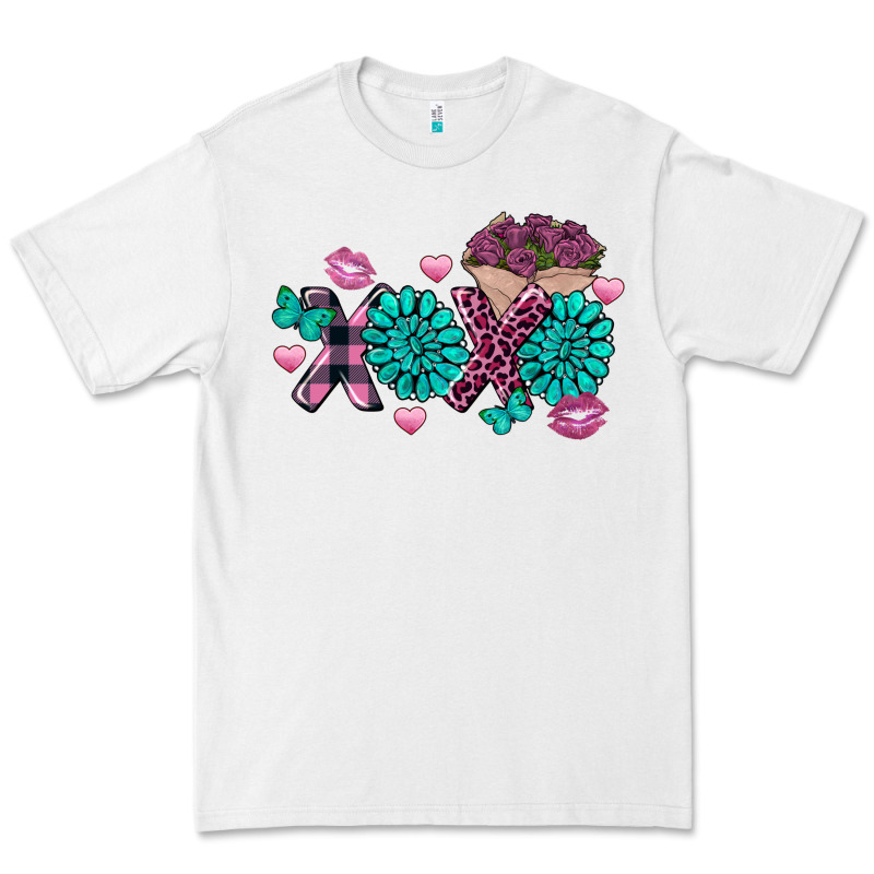 Xoxo Valentine's Day Turquoise Gemstone Premium Tee by FaDigitalArtStudio | Teevron