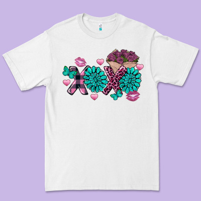 Xoxo Valentine's Day Turquoise Gemstone Premium Tee Designed By Fadigitalartstudio