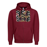 Burgundy racing leopard backgraund Zipper Hoodie - JahusDesignShop