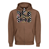 Chestnut racing leopard backgraund Zipper Hoodie - JahusDesignShop