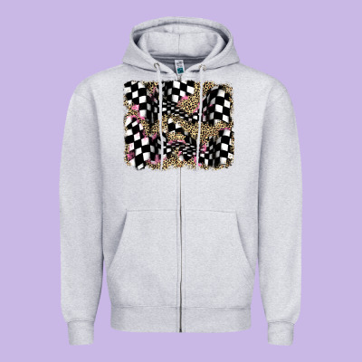 Racing Leopard Backgraund Zipper Hoodie Designed By Jahusdesignshop