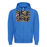True Royal racing leopard backgraund Zipper Hoodie - JahusDesignShop