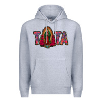 Heather Grey tata lady of guadalupe Premium Hoodie - Jasminsmagicworld