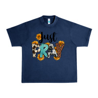 Navy Just Pray Urban Heavy Tee - FaDigitalArtStudio