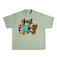 Oil Green Just Pray Urban Heavy Tee - FaDigitalArtStudio