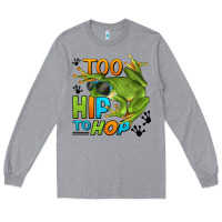 Heather Grey too hip to hop frog Long Sleeve Tee - LillyAllenDesigns