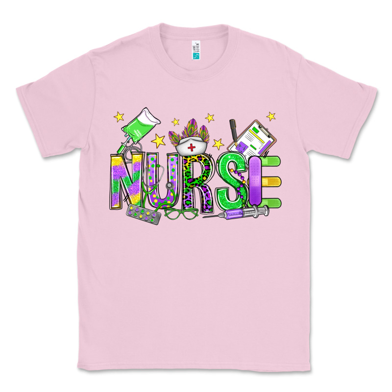 Mardi Gras Nurse Classic Tee by OliviaCreatesArt | Teevron