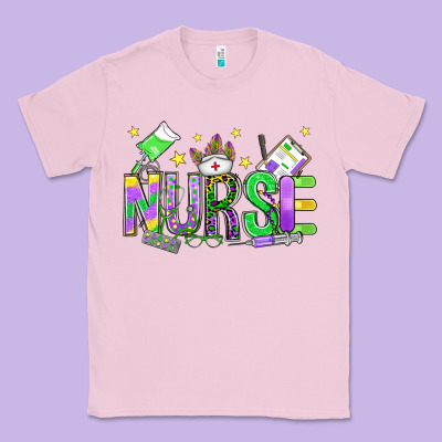 Mardi Gras Nurse Classic Tee Designed By Oliviacreatesart