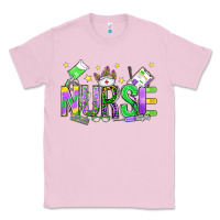 Bubblegum Pink mardi gras nurse Classic Tee - OliviaCreatesArt