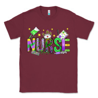 Burgundy mardi gras nurse Classic Tee - OliviaCreatesArt