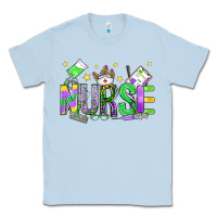 Dusty Blue mardi gras nurse Classic Tee - OliviaCreatesArt