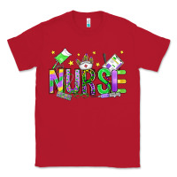 Red mardi gras nurse Classic Tee - OliviaCreatesArt