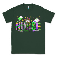 Sports Green mardi gras nurse Classic Tee - OliviaCreatesArt