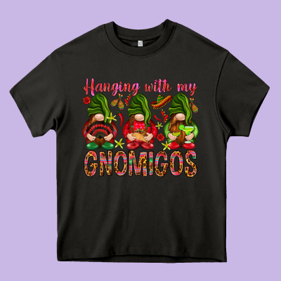 Hanging With My Gnomigos Mexico Heavy Core Tee Designed By Howdyjamesfarm