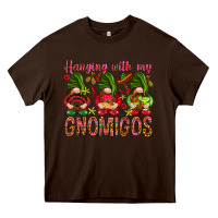 Chocolate Brown Hanging with my gnomigos Mexico Heavy Core Tee - HowdyJamesFarm