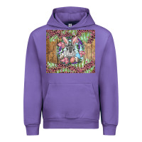 Tulip Easter bunny with floral wreath and leopard Urban Hoodie - RanaPortraitStore