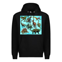 Black dinosaurs tumbler Premium Hoodie - Artiststas