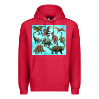 Cardinal dinosaurs tumbler Premium Hoodie - Artiststas