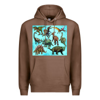 Chestnut dinosaurs tumbler Premium Hoodie - Artiststas
