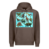 Coffee dinosaurs tumbler Premium Hoodie - Artiststas
