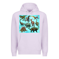 Lilac dinosaurs tumbler Premium Hoodie - Artiststas