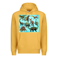 Mustard dinosaurs tumbler Premium Hoodie - Artiststas