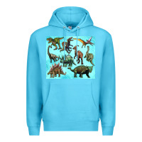 Ocean Blue dinosaurs tumbler Premium Hoodie - Artiststas