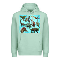 Seafoam dinosaurs tumbler Premium Hoodie - Artiststas