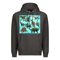 Smoke dinosaurs tumbler Premium Hoodie - Artiststas