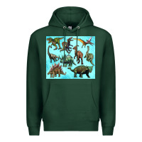 Sports Green dinosaurs tumbler Premium Hoodie - Artiststas