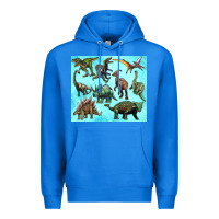 True Royal dinosaurs tumbler Premium Hoodie - Artiststas