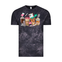 Cloud Black Nurse Coffee Cups Vintage Tee - FaDigitalArtStudio