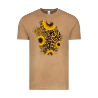 Vintage Camel glitter sunflowers leopard patch Vintage Tee - RanaPortraitStore