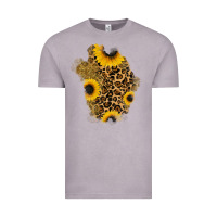 Vintage Zinc glitter sunflowers leopard patch Vintage Tee - RanaPortraitStore