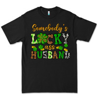Black St. Patrick's Somebody's lucky as husband Premium Tee - OliviaCreatesArt
