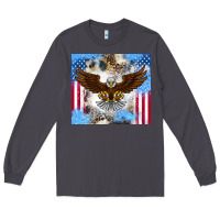 Smoke America Eagle Long Sleeve Tee - CowhideDigitalArt