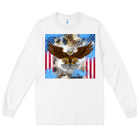 White America Eagle Long Sleeve Tee - CowhideDigitalArt