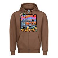 Chestnut sum mer vibes Zipper Hoodie - JahusDesignShop
