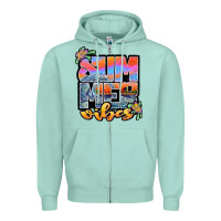 Seafoam sum mer vibes Zipper Hoodie - JahusDesignShop