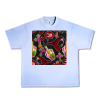 Grape Ice halloween bad witch seamless pattern Urban Heavy Tee - BundleAndBundleShop