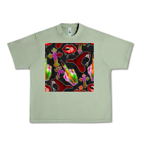 Oil Green halloween bad witch seamless pattern Urban Heavy Tee - BundleAndBundleShop
