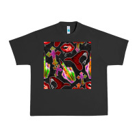 Pigment Black halloween bad witch seamless pattern Urban Heavy Tee - BundleAndBundleShop