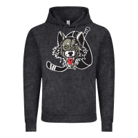 Vintage Black chicago wolves Vintage Hoodie - DesigneFamous