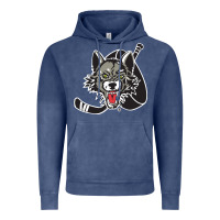 Vintage Denim chicago wolves Vintage Hoodie - DesigneFamous