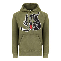 Vintage Olive chicago wolves Vintage Hoodie - DesigneFamous